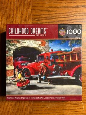 Firehouse Dreams 1000-Piece Jigsaw Puzzle - Red